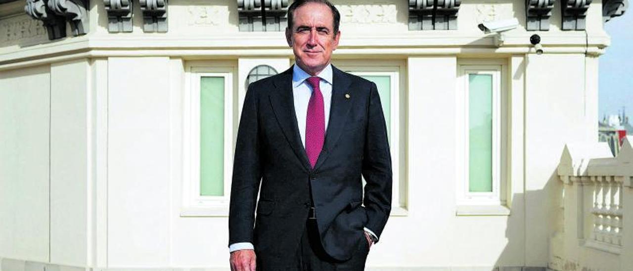 Antonio Huertas, presidente de Mapfre, en la sede de la Fundación Mpfre en Madrid| David Castro