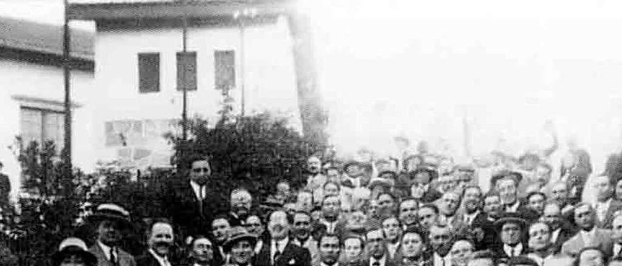 Castelao e outros galeguistas nunha xuntanza en Vigo no ano 1930. // Xurxo Martínez González