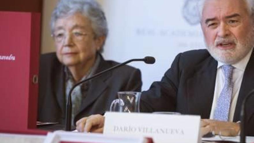 Darío Villanueva y Elisa Ruiz, ayer.