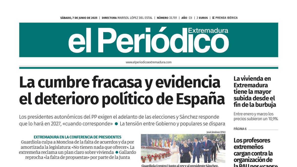 Consulta la portada correspondiente al día 7 de junio de 2025