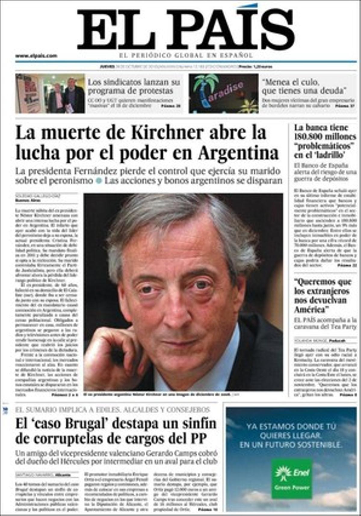 A les pàgines interiors, ’El País’ també ressalta que el PP llança una ofensiva per exigir que Batasuna no es pugui presentar; que el PSC demana que el català sigui cooficial en totes les institucions de l’Estat; que PSOE i PP tornin a ajornar la renovació del Tribunal Constitucional; que el Banc d’Espanya alerta dels riscos de la guerra de dipòsits; que el fiscal demana 5 anys per a l’alcalde de Tordera per vesssar aigües residuals, i que Reus serà divendres la capital mundial de la compravenda de cereals.