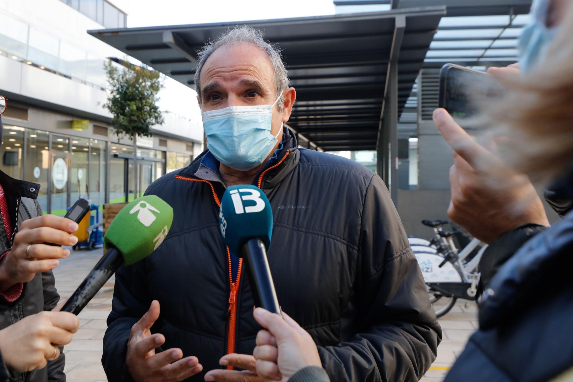 Protesta de los taxistas en el Cetis