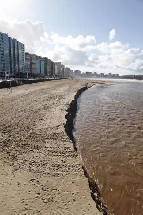 Temporal en Gijón