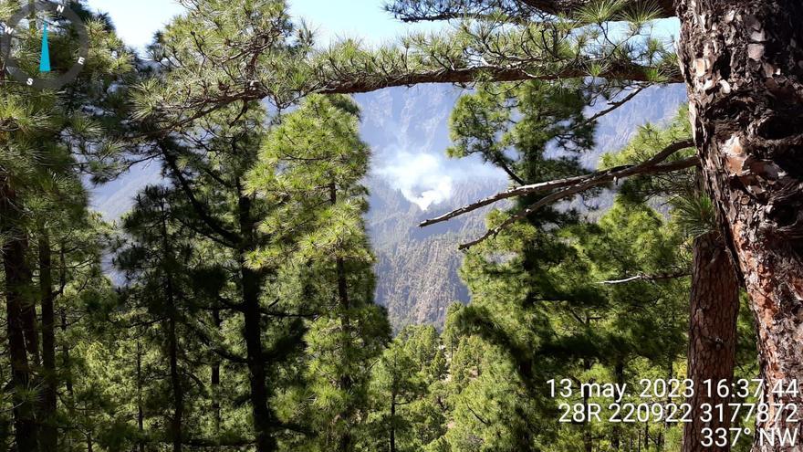 Incendio en La Caldera de Taburiente