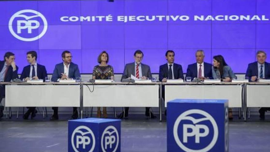 Rajoy va presidir ahir el comitè executiu del PP, on va valorar el resultat de les primàries del PSOE.