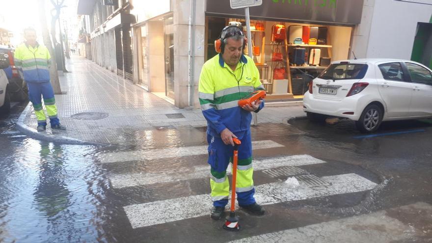 Avería en la red general de agua de Ibiza