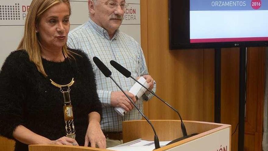 Silva y Mosquera en la presentación de los presupuestos. // R. Vázquez