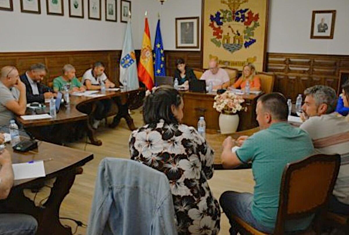 Corporación en una anterior sesión plenaria celebrada en Negreira