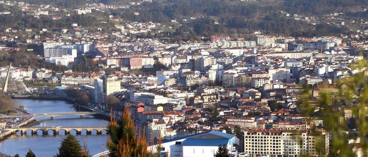 Vista general de la ciudad de Pontevedra.