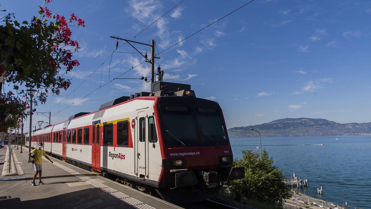 Cinco heridos en el descarrilamiento de un tren en los Alpes suizos