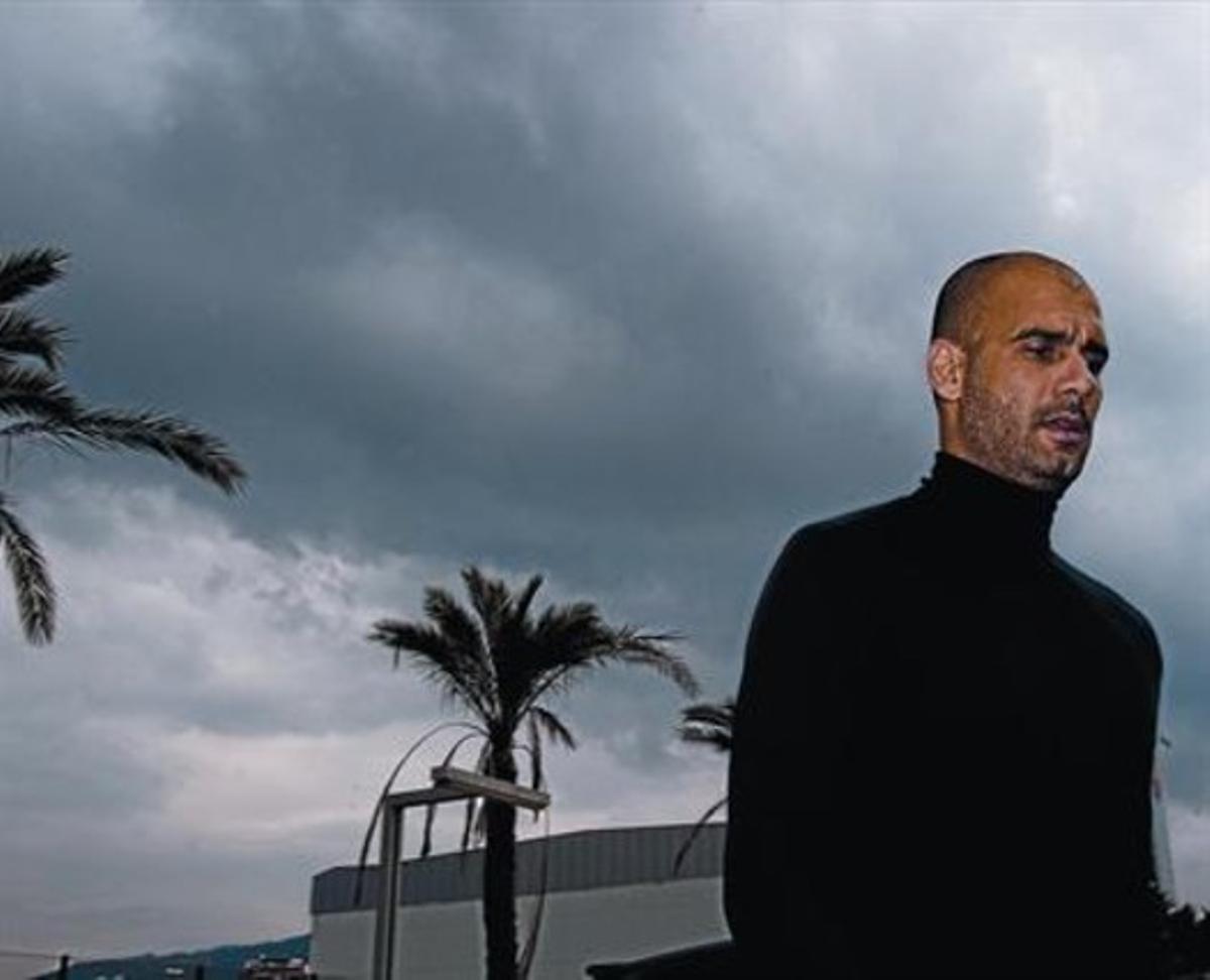 Guardiola, ahir, a Sant Joan Despí. Guardiola, ahir, a Sant Joan Despí.