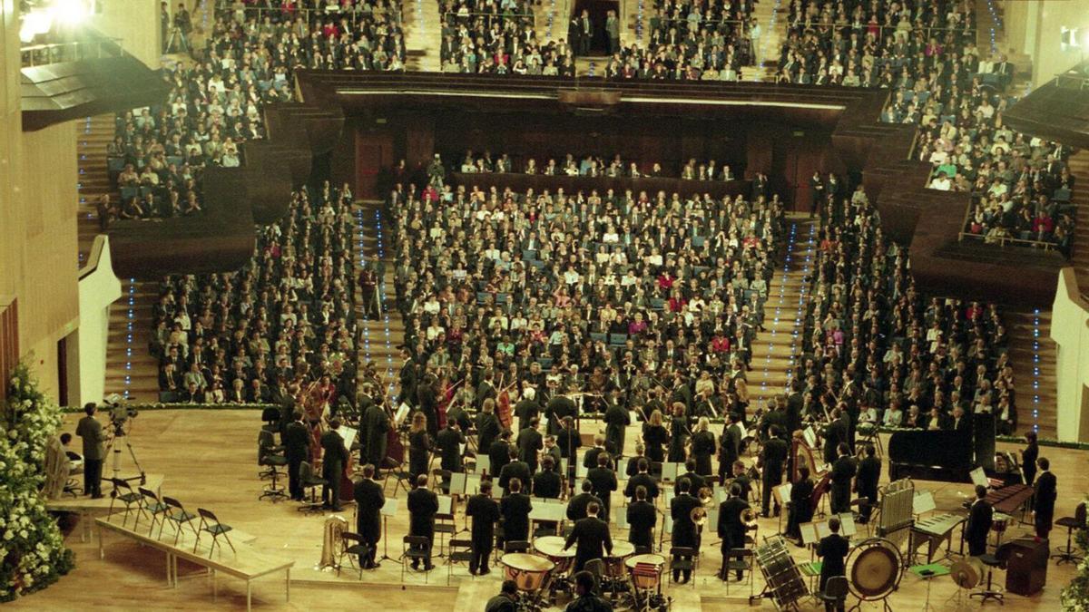 Concierto inaugural del Auditorio, el 29 de abril de 1999.