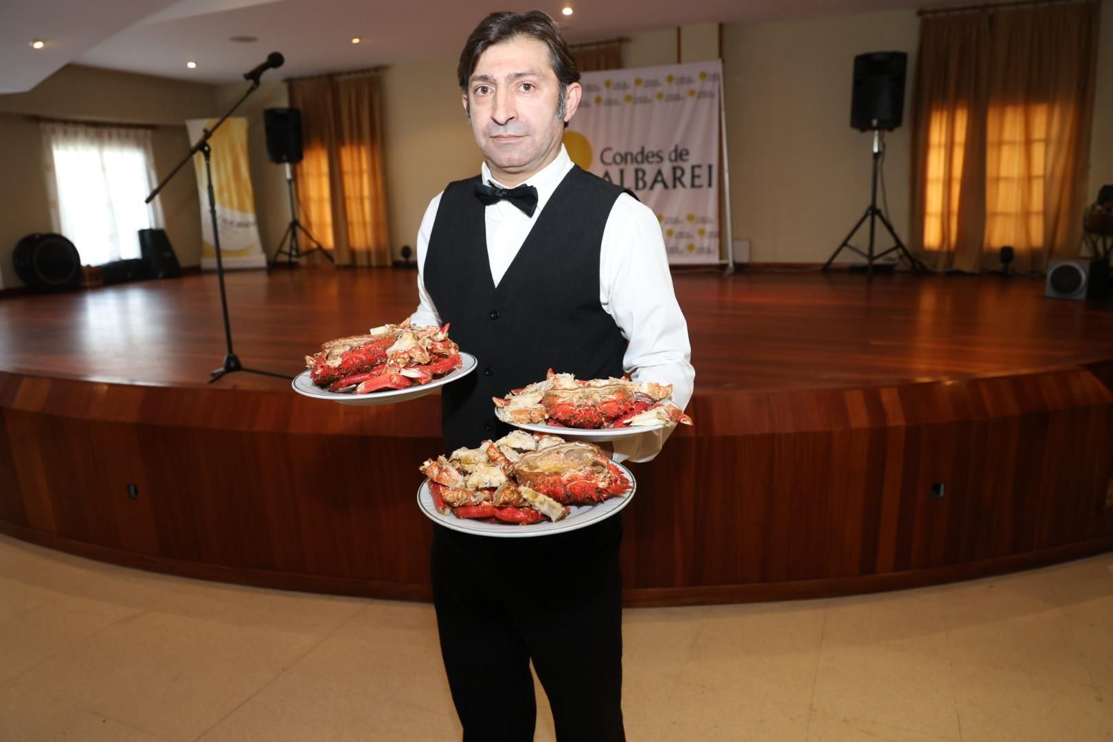 El almuerzo oficial del XXXI Capítulo da Cofradía do Centolo Larpeiro.