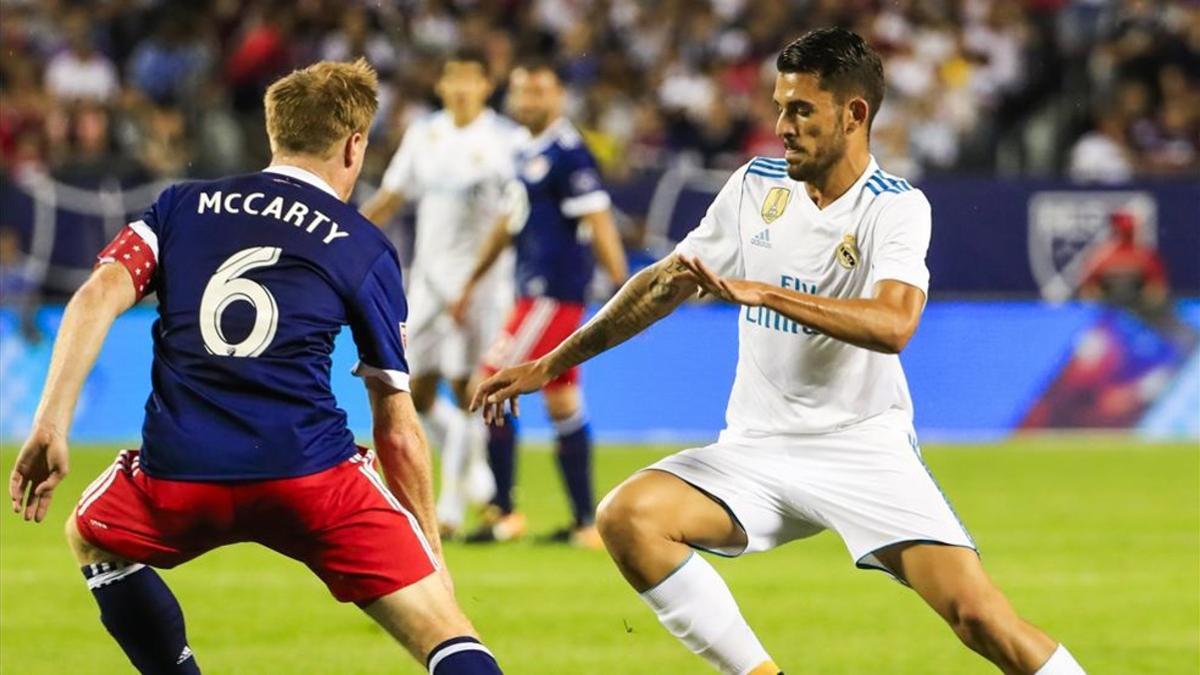 Ceballos entró en el campo en el descanso