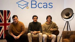 Los fundadores de la plataforma Bcas. De izquierda a derecha, Javier Ausín, Bosco González del Valle y Manuel Avello