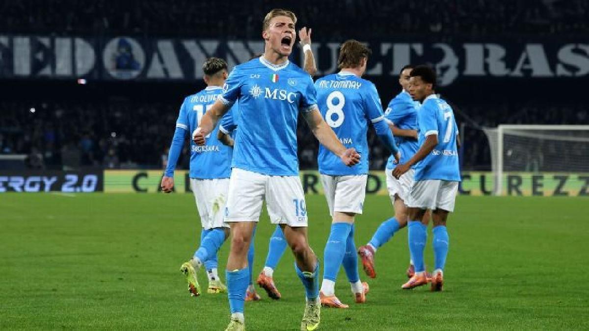 El Napoli, en su victoria contra la Juventus (2-1) en la Serie A
