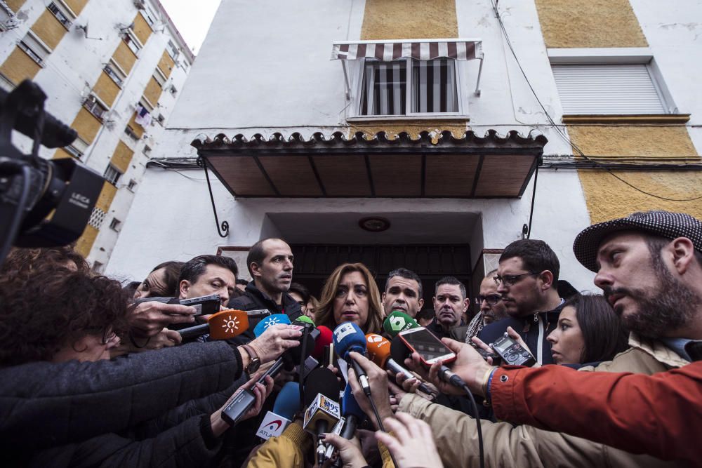 SUSANA DÍAZ VISITA ZONAS INUNDADAS POR EL ...