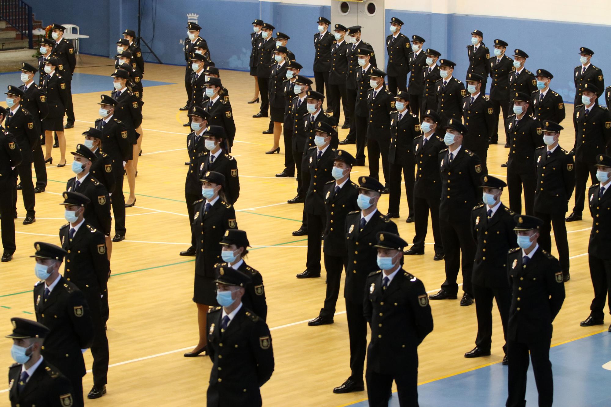 Presentación de 205 nuevos agentes de la Policía Nacional en Málaga