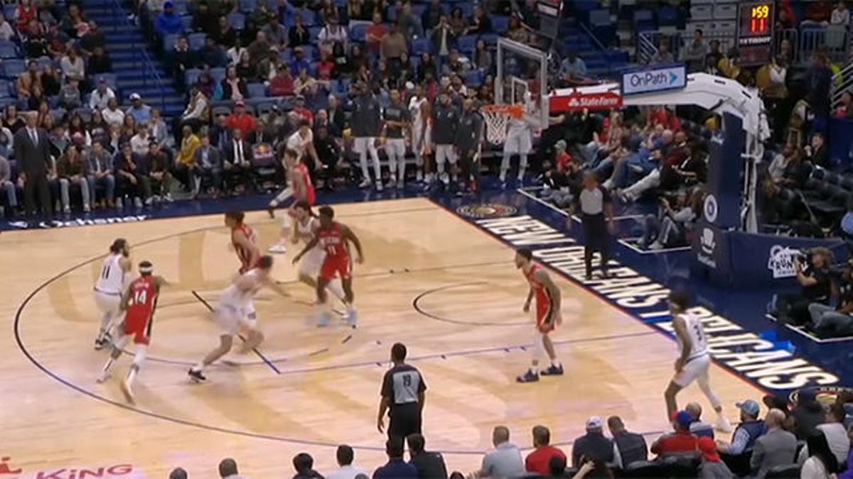 La gran asistencia de Ricky Rubio