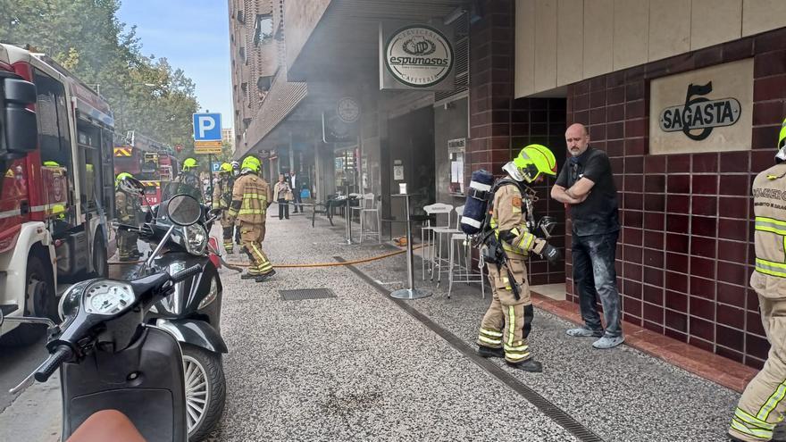 Incendio en los Espumosos de paseo Sagasta