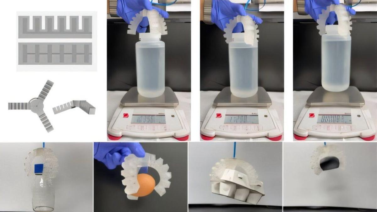 El secreto es un material flexible creado con ayuda de inteligencia artificial y fabricado mediante impresión 3D.