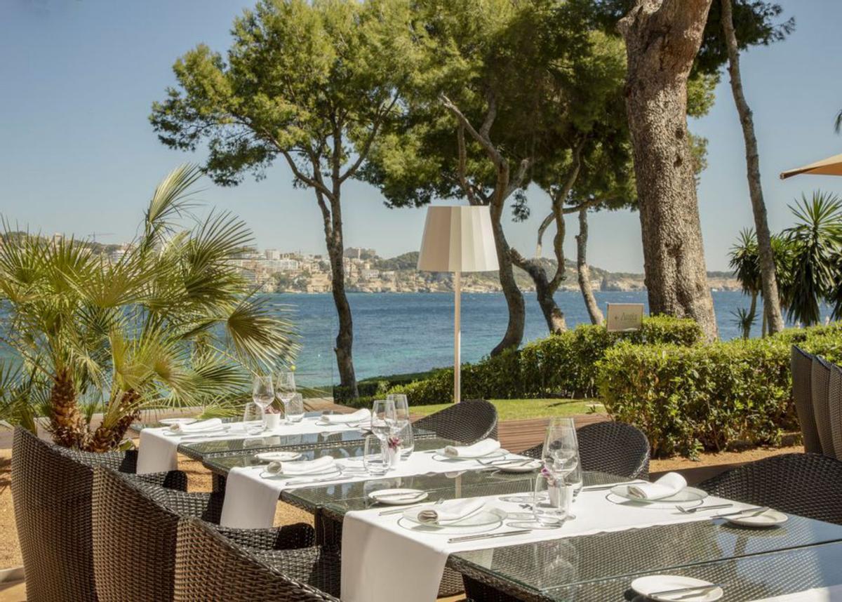 Terraza del restaurante Arrels en el Hotel de Mar Gran Melià.