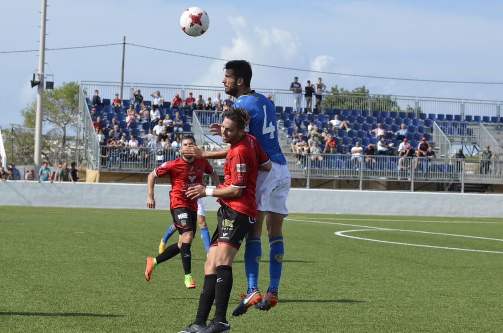 Un remozado Hércules se deja dos puntos en Formentera, pese a adelantarse con un gol de Pedja y mostrar una imagen más compacta