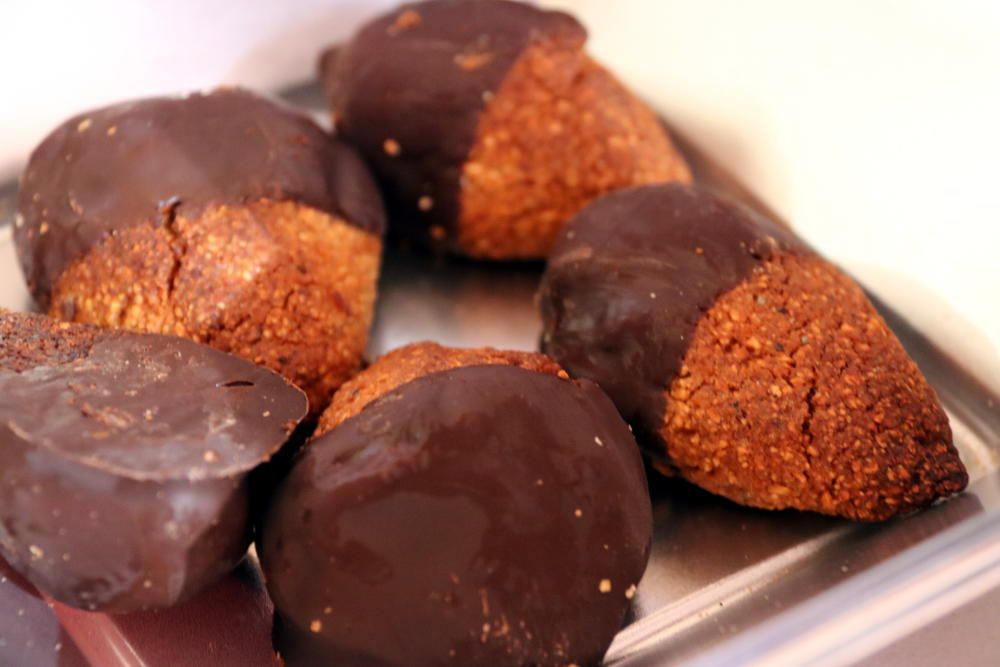 Les galetes amb xocolata negra i castanya a l'estand d'Artipà