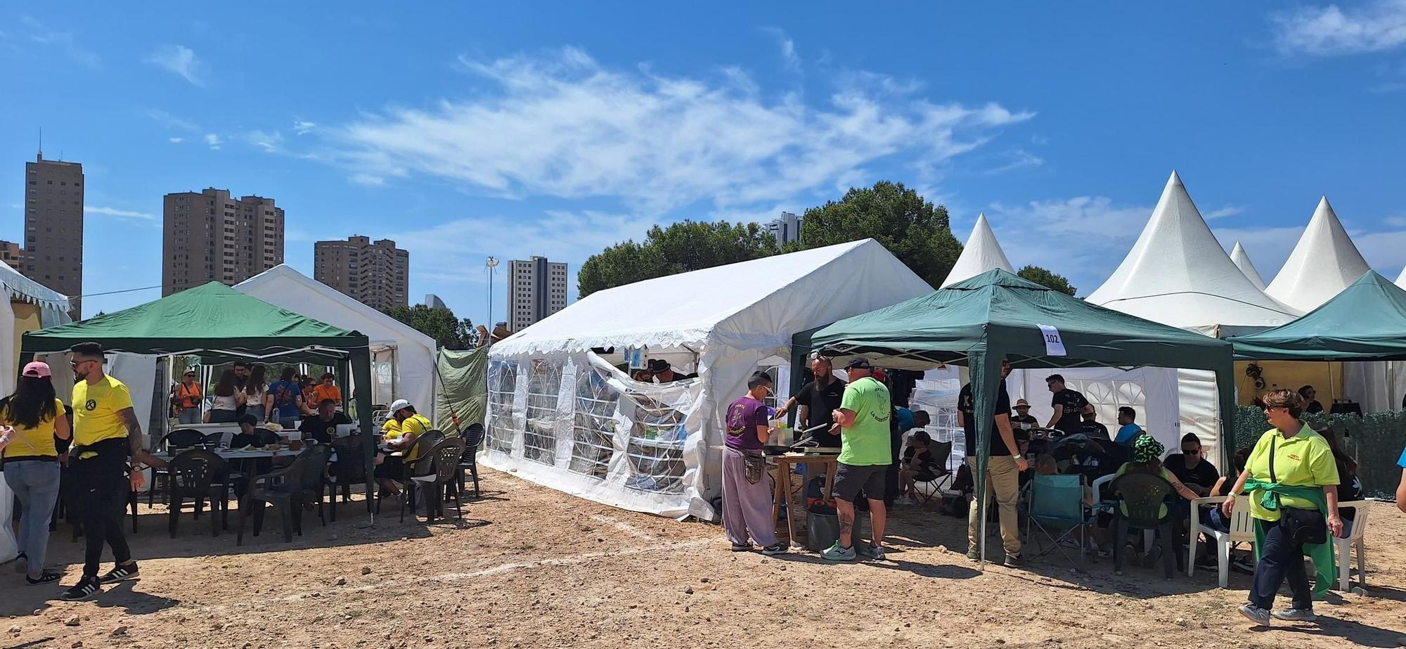 La Acampada de Penyes de Benidorm, en imágenes