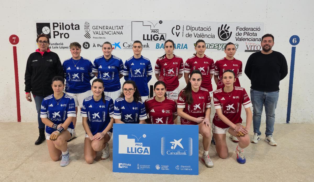 Partida inaugural de Lliga CaixaBank 2026 de raspall femení a Rafelbunyol