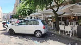 Dos heridos arrollados por un coche que invadió la terraza de un restaurante en Vigo