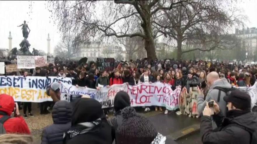 Graves disturbios en Francia en las protestas contra la reforma laboral