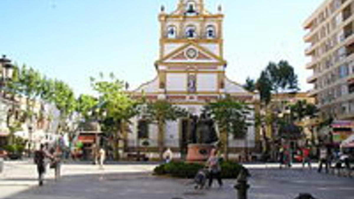 Plaza de la Iglesia de la Inmaculada, en La Línea de la Concepción.