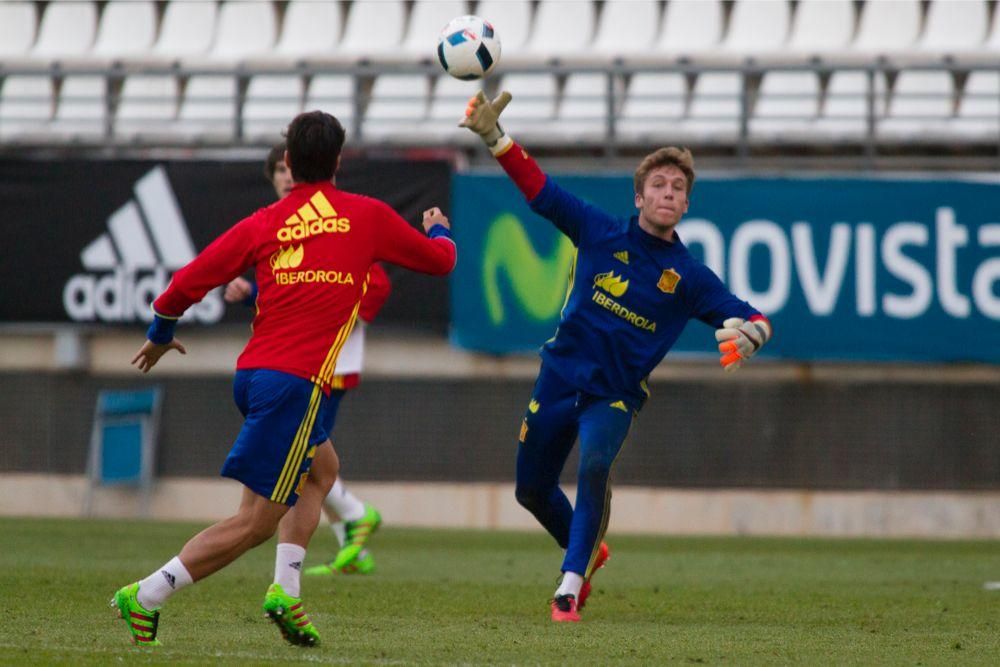 Entrenamiento de la Selección Sub-21 en Murcia