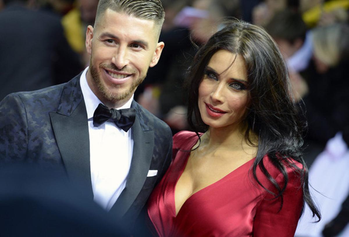 Una bellísima Pilar Rubio acompañó a Sergio Ramos
