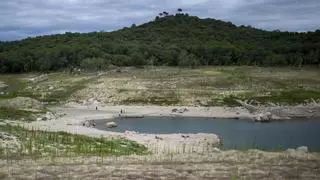 Así está el pantano de Susqueda tras la llegada de la primavera y el aumento de las temperaturas