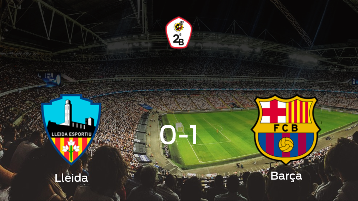 El Barcelona B vence 0-1 al Lleida Esportiu en el Camp d'Esports