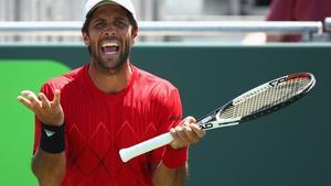 Fernando Verdasco se lamenta en un último partido en Cayo Vizcaíno.