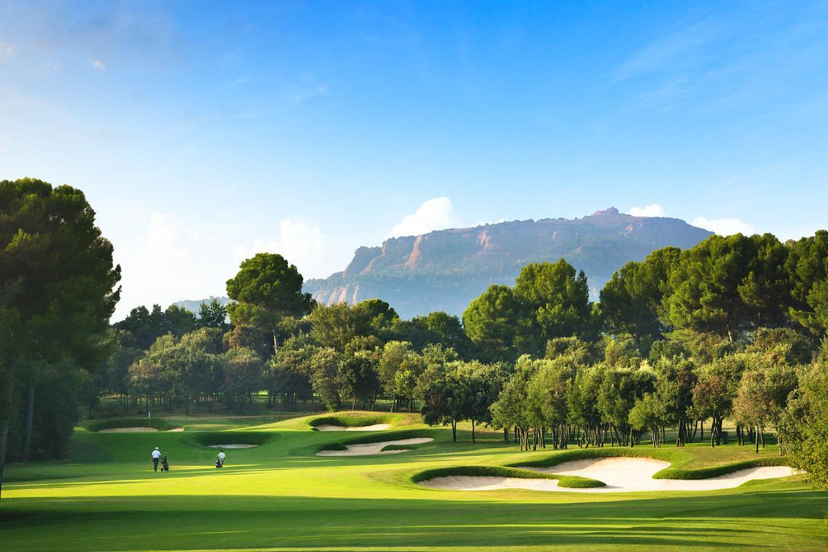 Vista del hoyo 17 del Real Club de Golf El Prat