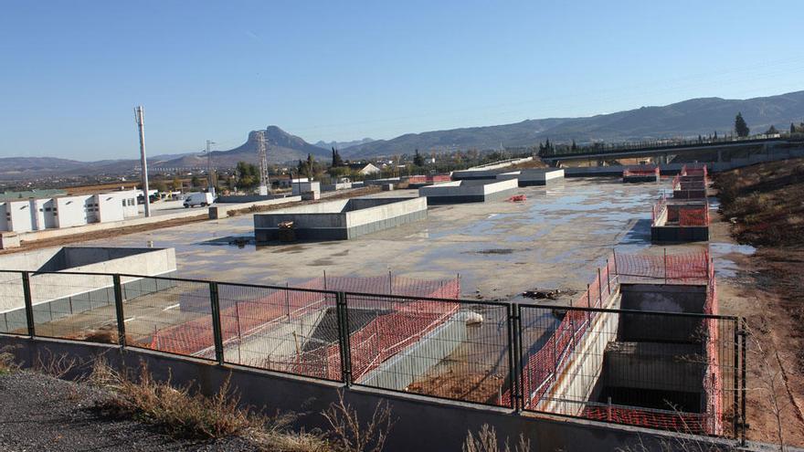 Obras de la nueva estación de AVE de Antequera.