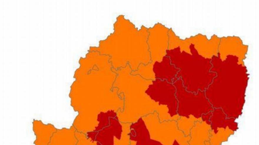 Todo Aragón en alertas roja y naranja por riesgo de incendios