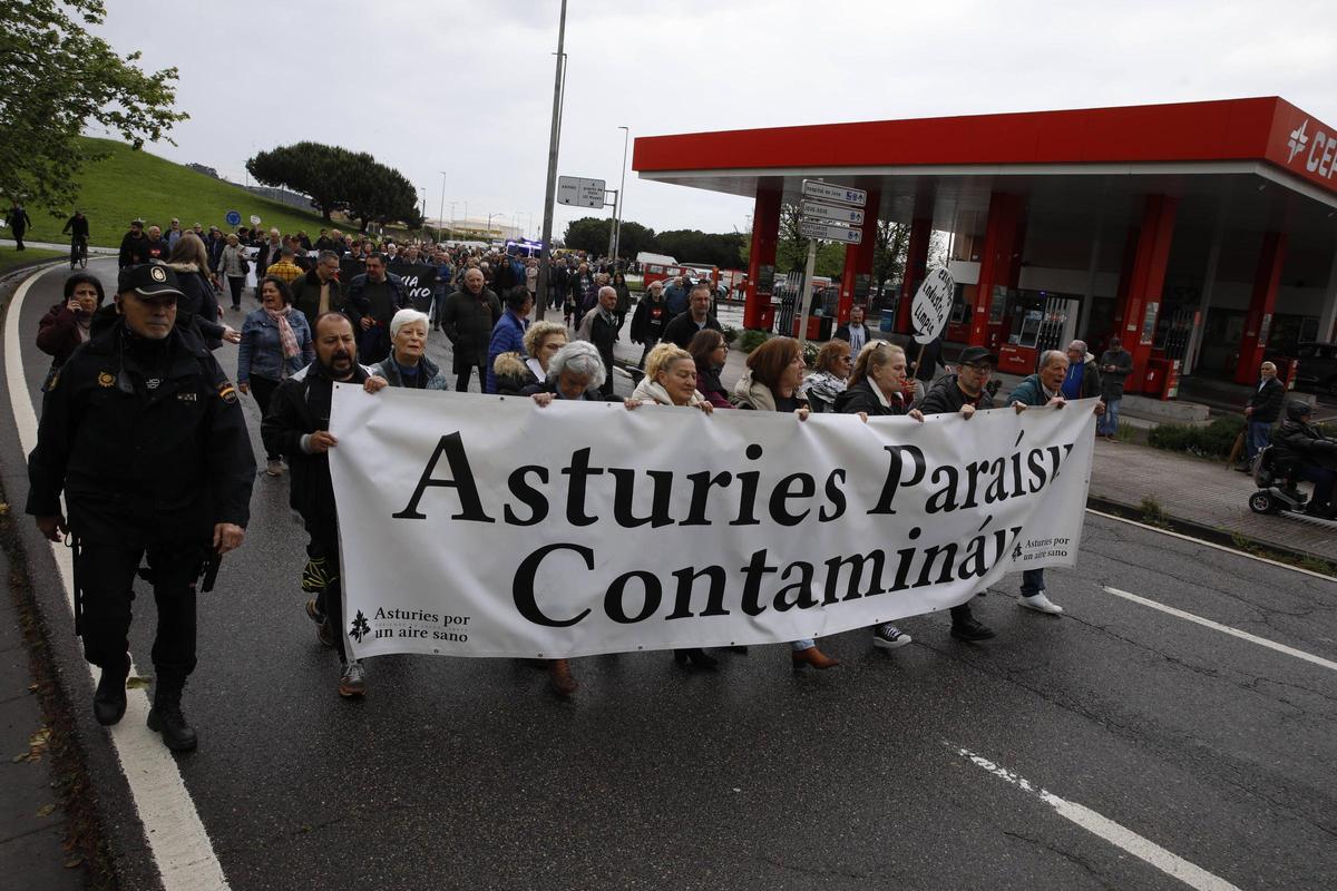 Así fue la nueva movilización vecinal en Gijón por el vial de Jove (en ...