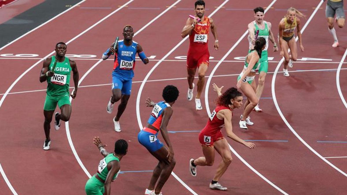 España a la final de relevos mixtos 4x400