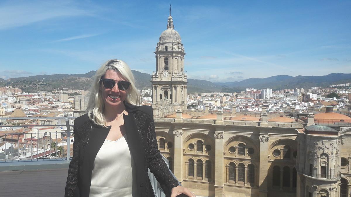 La productora de cine María Luisa Gutiérrez, en el festival de Málaga.