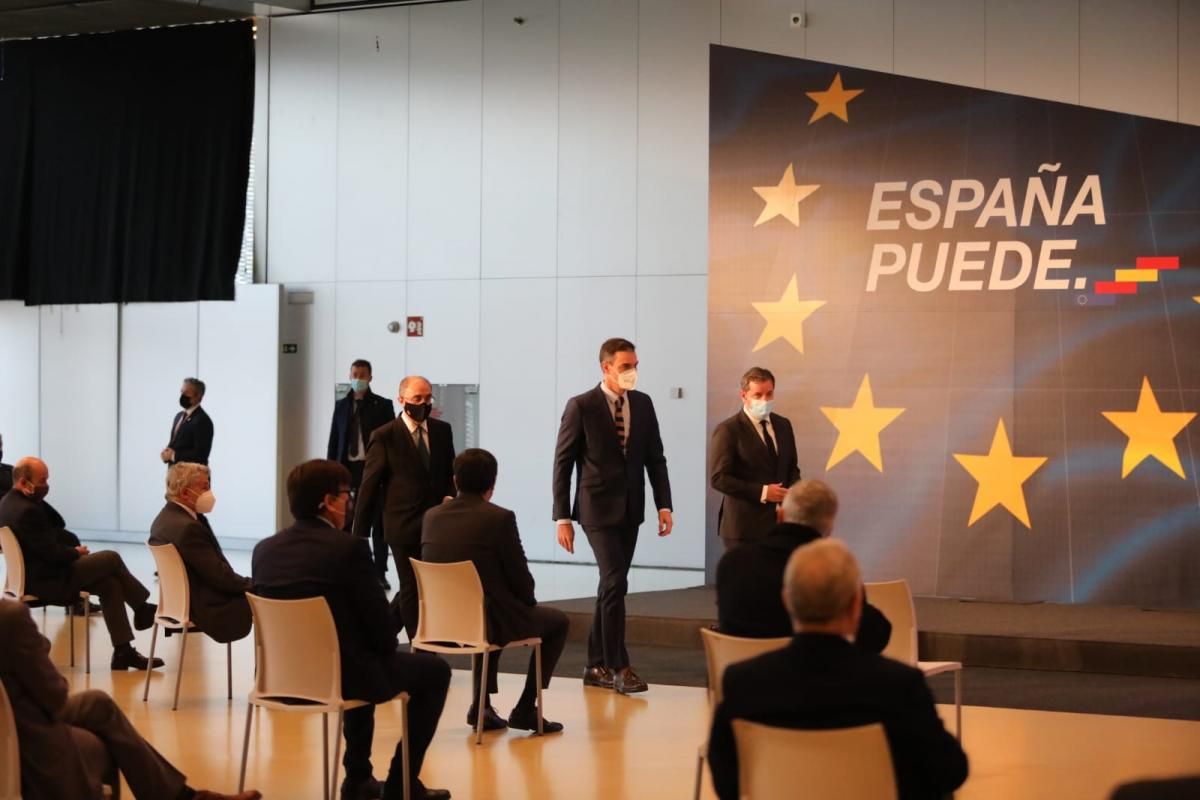 Sánchez presenta en Zaragoza el plan del Ejecutivo para la recuperación de la economía