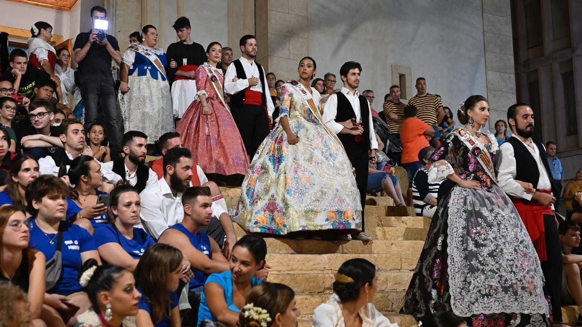 Un instante de la Ofrenda celebrada este martes en La Nucia.