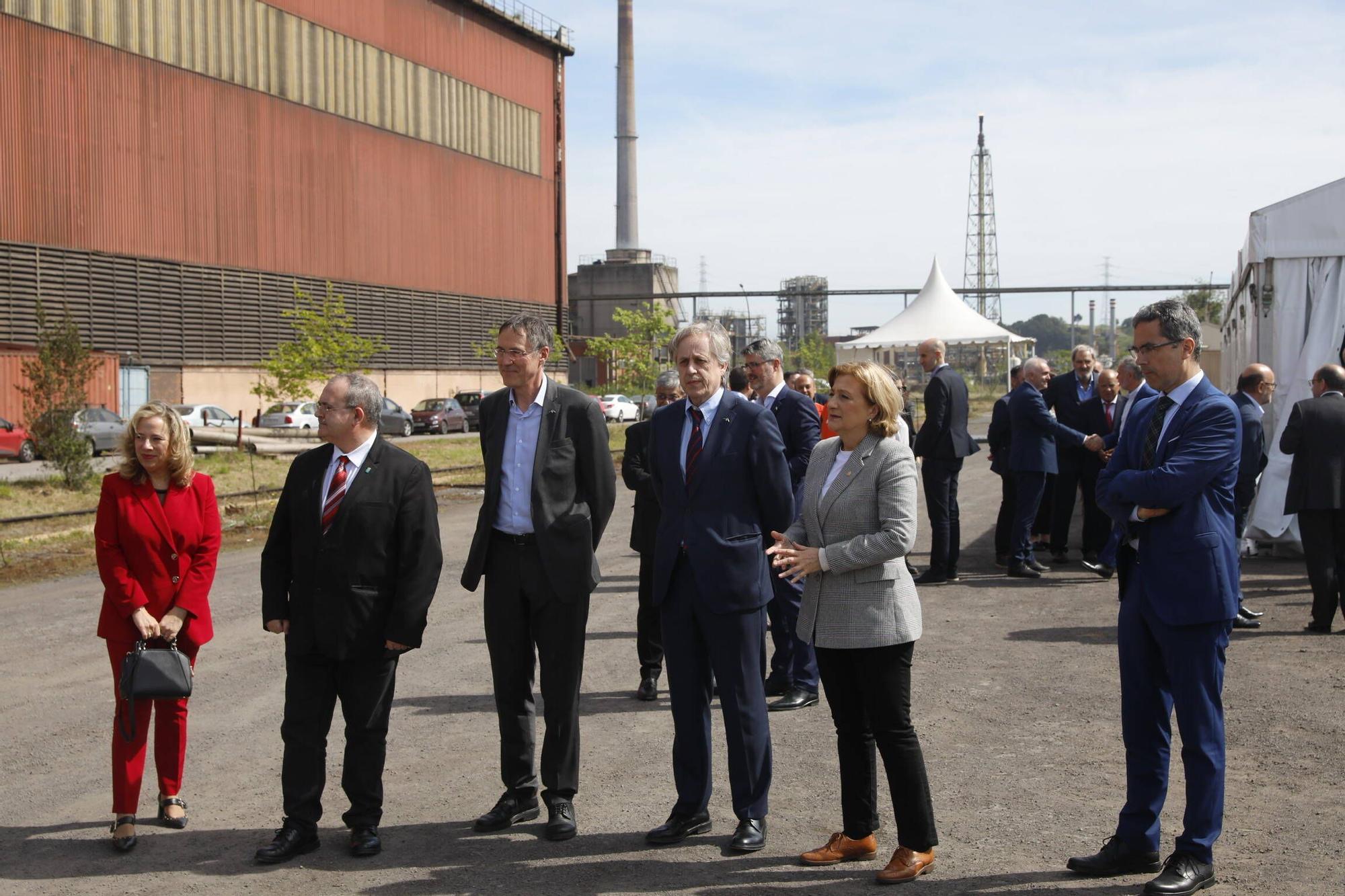 EN IMÁGENES: Así fue la inauguración de las obras para el horno eléctrico hídribido de Arcelor en Gijón