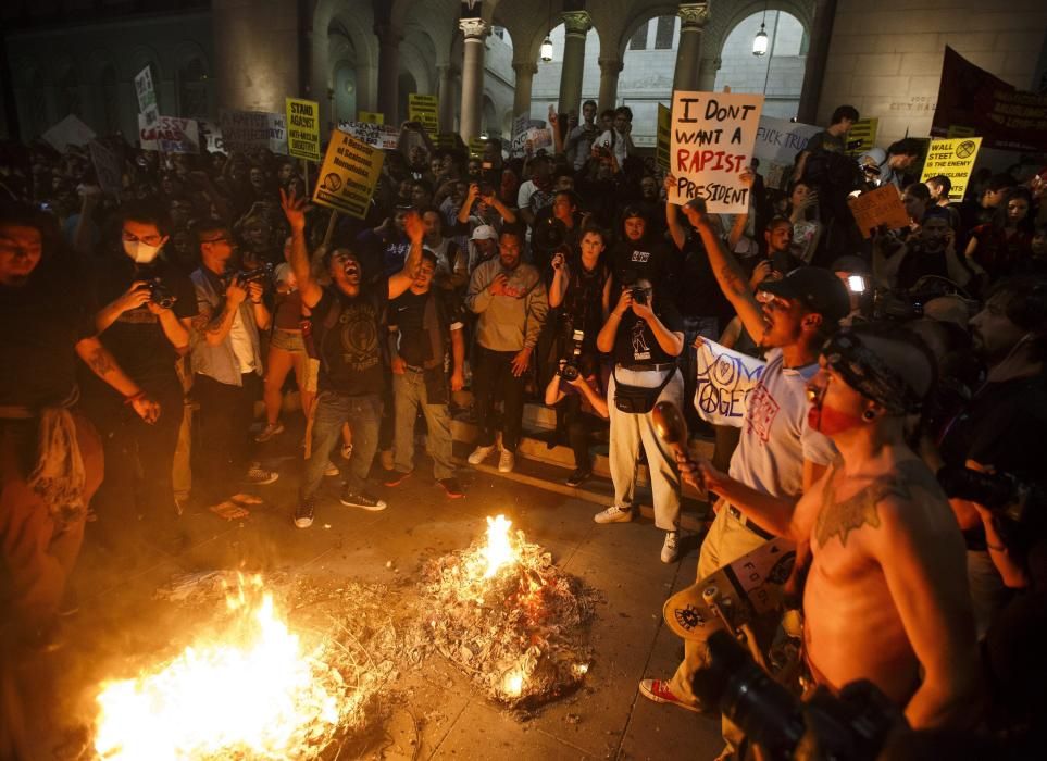 PROTESTA CONTRA LA ELECCIÓN DE DONALD TRUMP