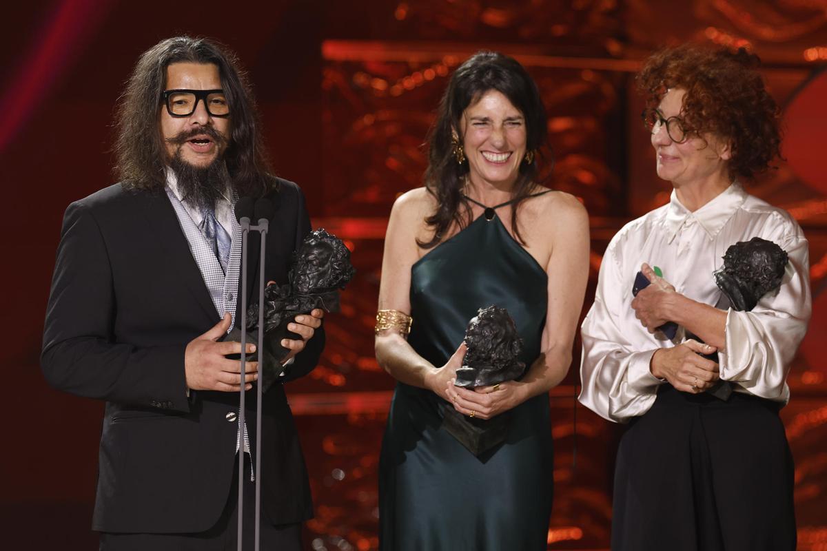 Eva Valiño, Diana Sagrista, Alejandro Castillo y Antonio Dalmasso ganan el Goya al mejor sonido por su trabajo en Segundo premio.jpg