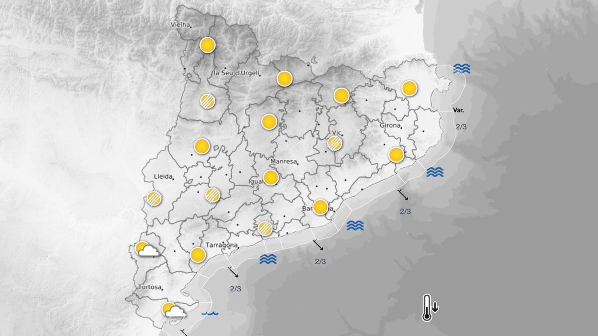 El tiempo el 20 de marzo de 2026 en Catalunya